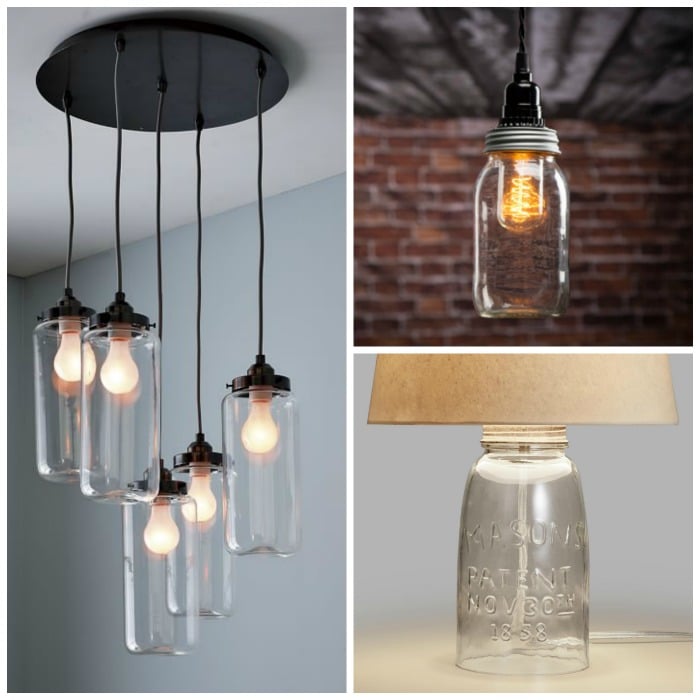 Mason Jar Lighting Fixtures For Your Rustic Home The Country