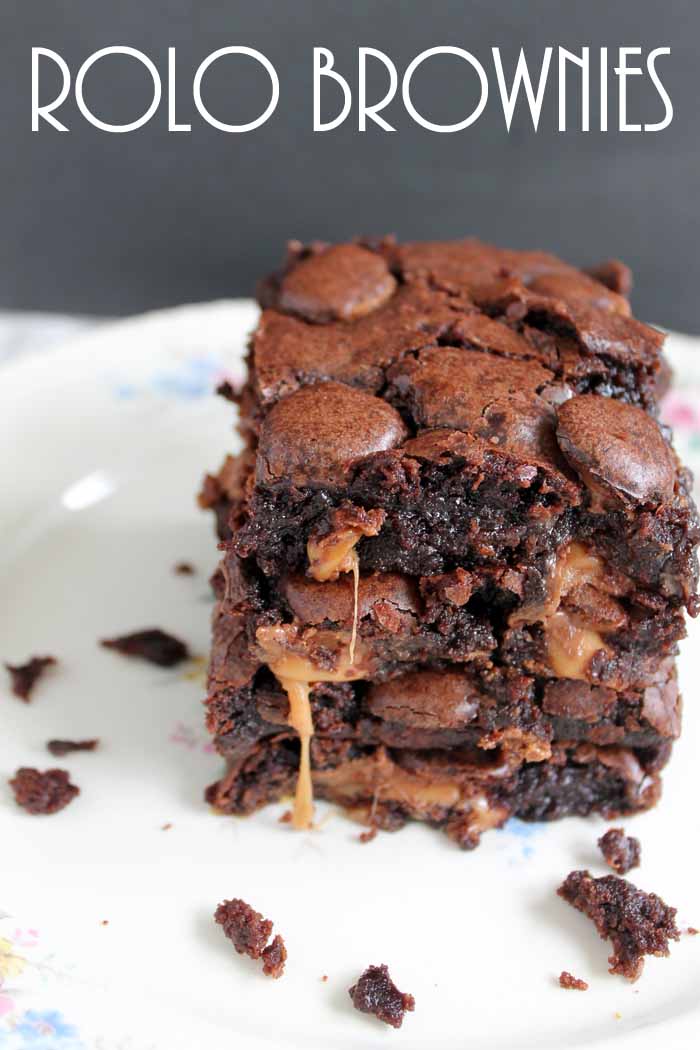 Rolo brownies recipe - the ultimate in chocolate dessert! 
