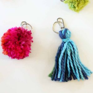 Learn how to make this tassel keyring that is perfect for Mother's Day or any other holiday!