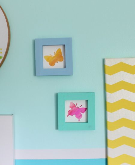Watercolor projects - make die cut watercolor art in minutes! Easy enough for kids to make!