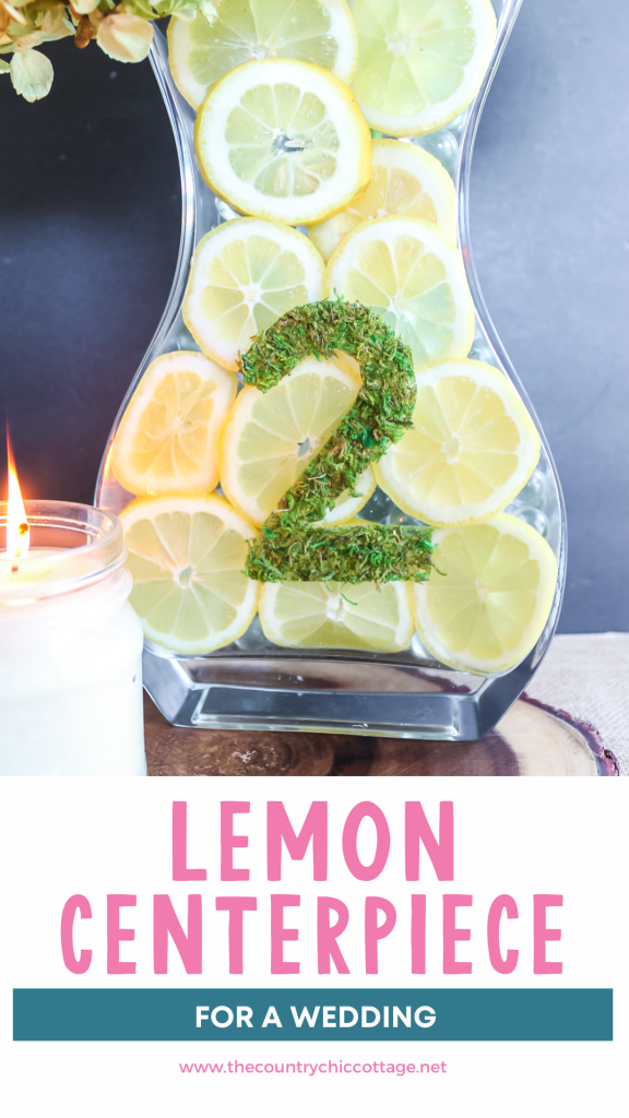 wedding centerpiece with lemons