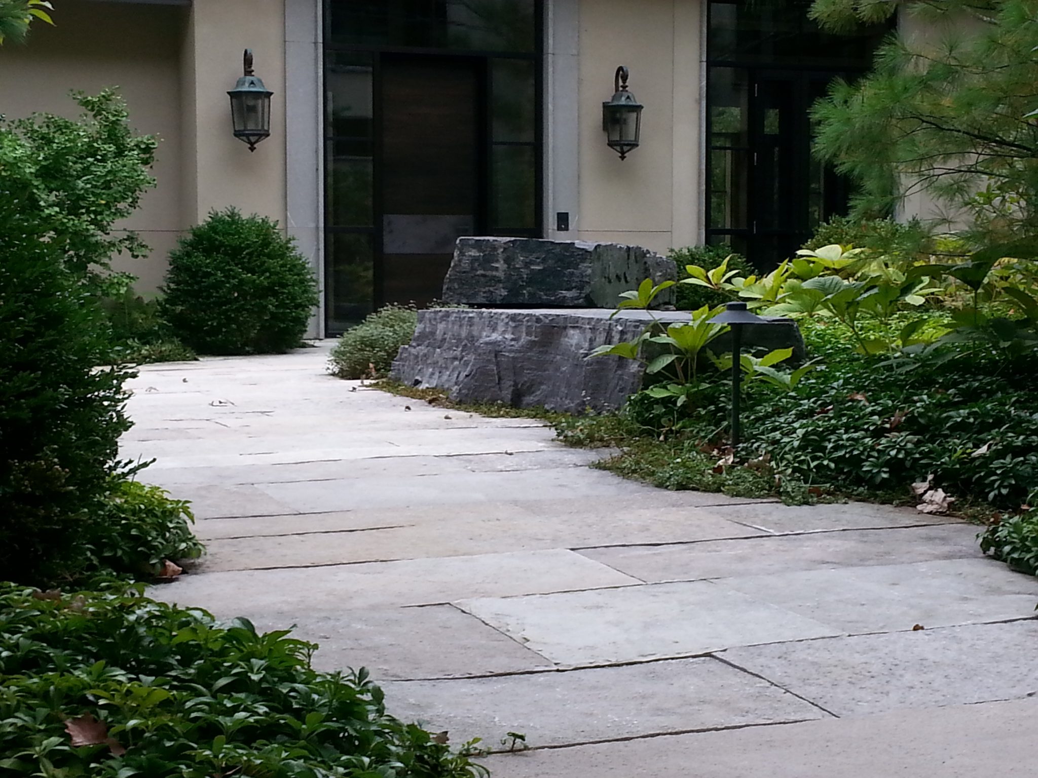 natural stone pathway