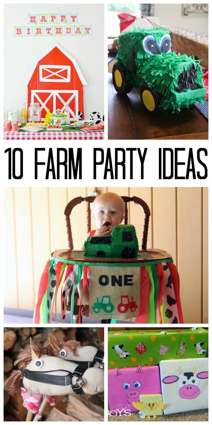 Great farm party ideas for your kids birthday party!