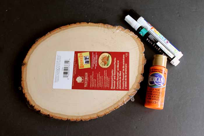 Supplies needed to make father's day hand print art