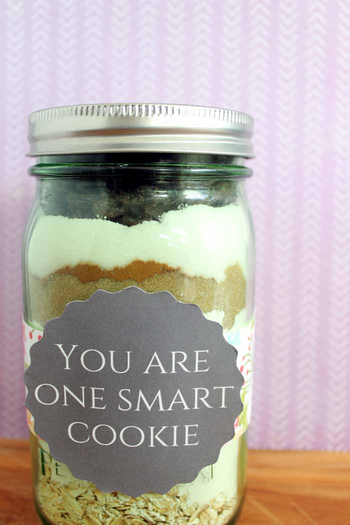 Make these oatmeal mason jar cookies for any occasion! Give the gift of cookies in a jar!