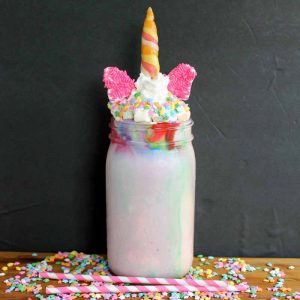 Make this unicorn drink for your kids! It is the ultimate milkshake!