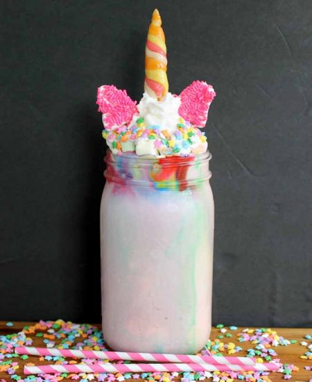 Make this unicorn drink for your kids! It is the ultimate milkshake!