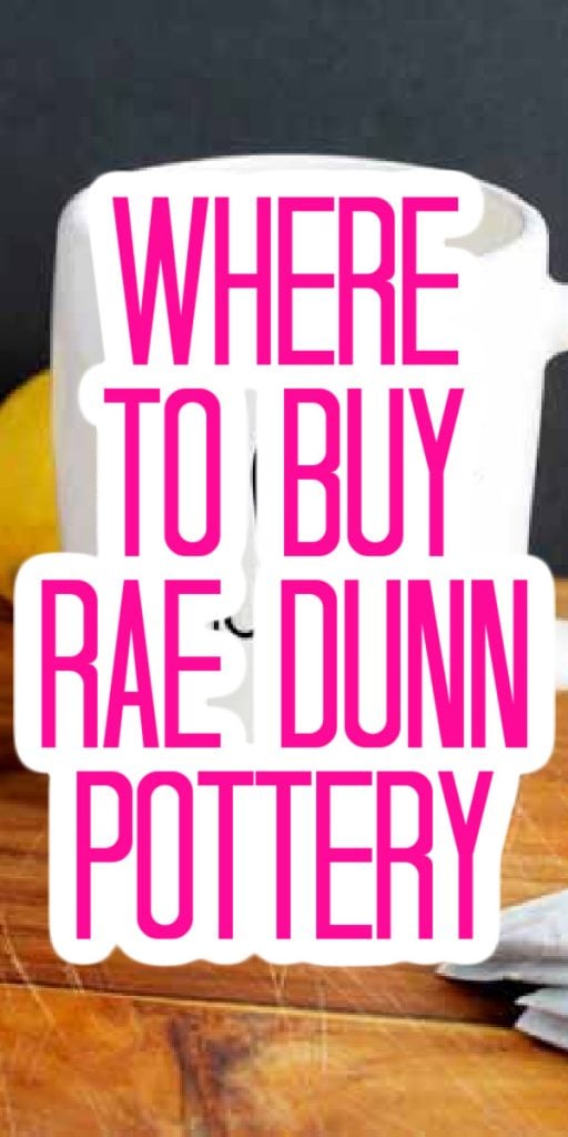 What stores sell Rae Dunn? Where do you find these farmhouse style pottery pieces? I have everything you need to know! #raedunn #farmhouse #farmhousestyle