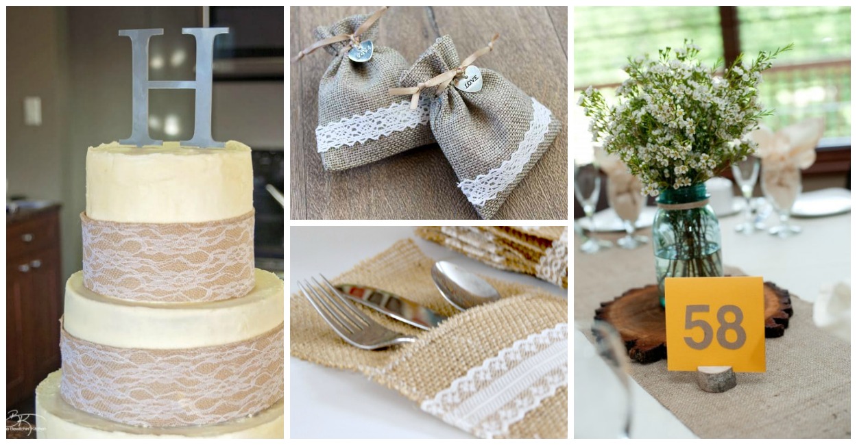 Create a lovely rustic wedding with these burlap wedding ideas! 25+ DIY tutorials to create rustic wedding decorations