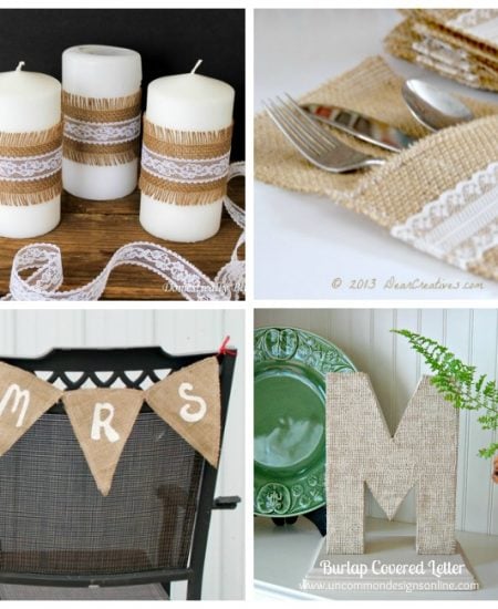 Burlap wedding ideas for your rustic wedding!