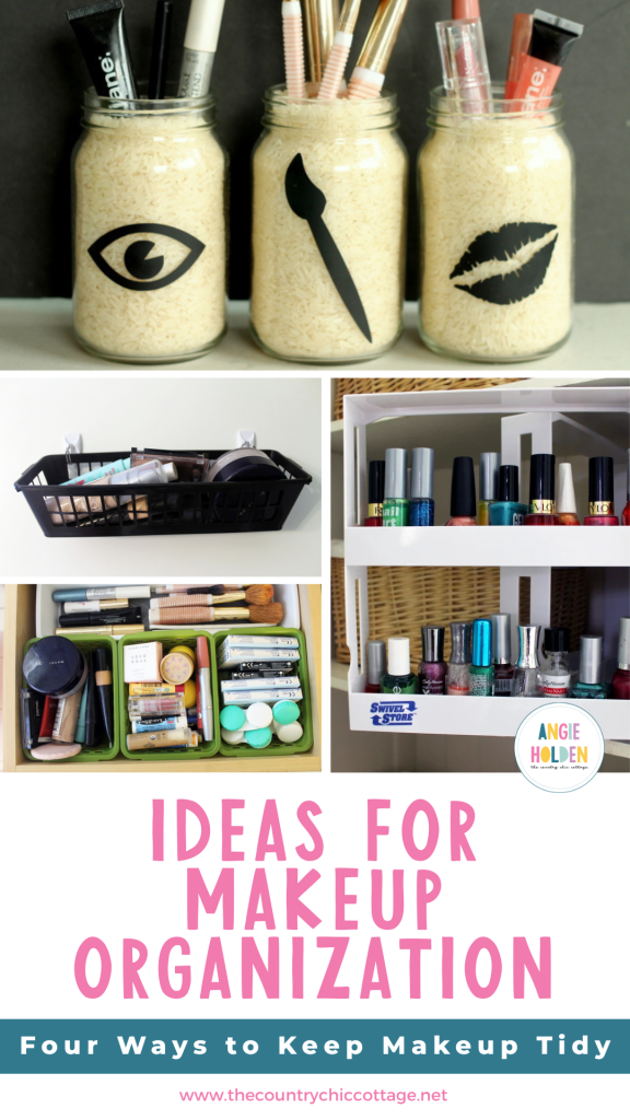 Ideas For Makeup Organization - The Country Chic Cottage