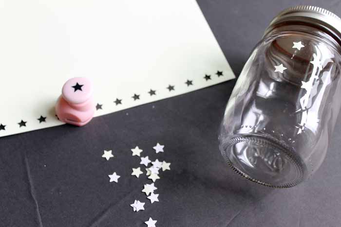 punching out glow in the dark stars