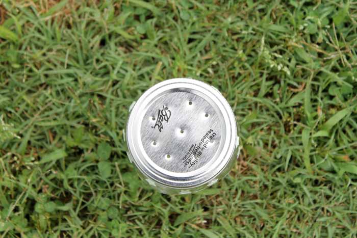 mason jar lid with holes in top