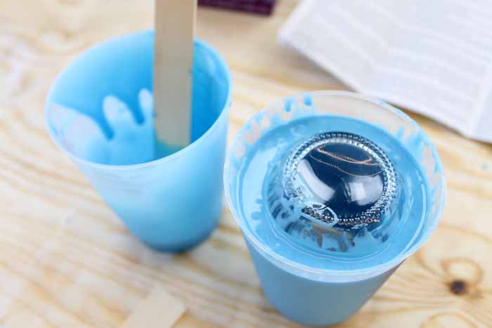 mold pouring over mason jar