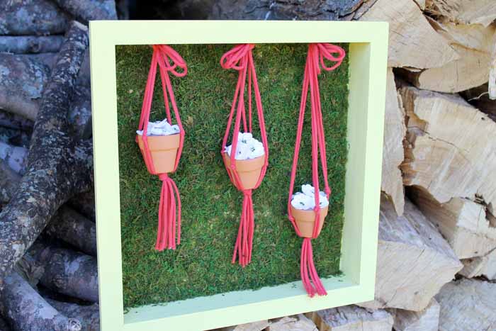 Make this DIY spring decor from clay pots!