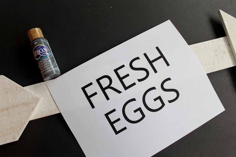 supplies needed to make egg sign