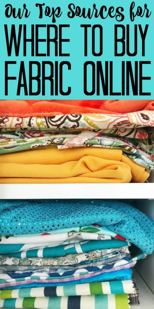 Need to know where to buy fabric online? These six sources will be your go to for everything from home decor fabric to burlap! #fabric #onlineshopping #crafts #crafting