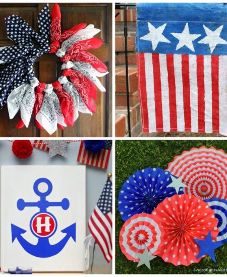 Patriotic Decorations - these 50 ideas can be made in 15 minutes or less!