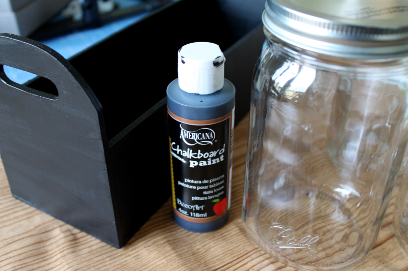 DIY: Matte Black Mason Jar