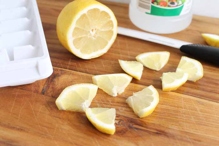 Eliminate garbage disposal smells with these DIY cleaning tabs! A quick and easy way to get your kitchen clean!