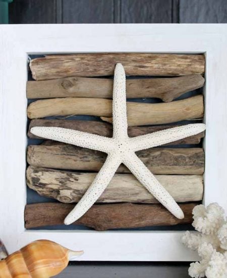 This starfish craft is perfect for easy beach wall art! See how to make it here!