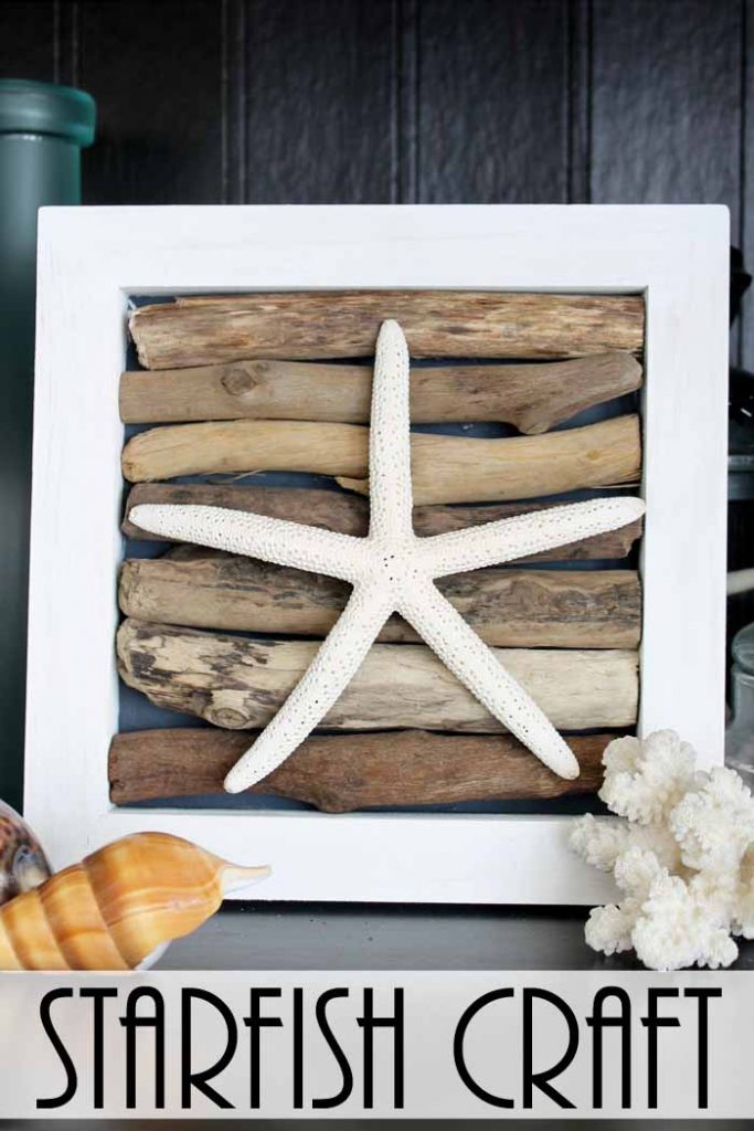 This starfish craft is perfect for easy beach wall art! See how to make it here!