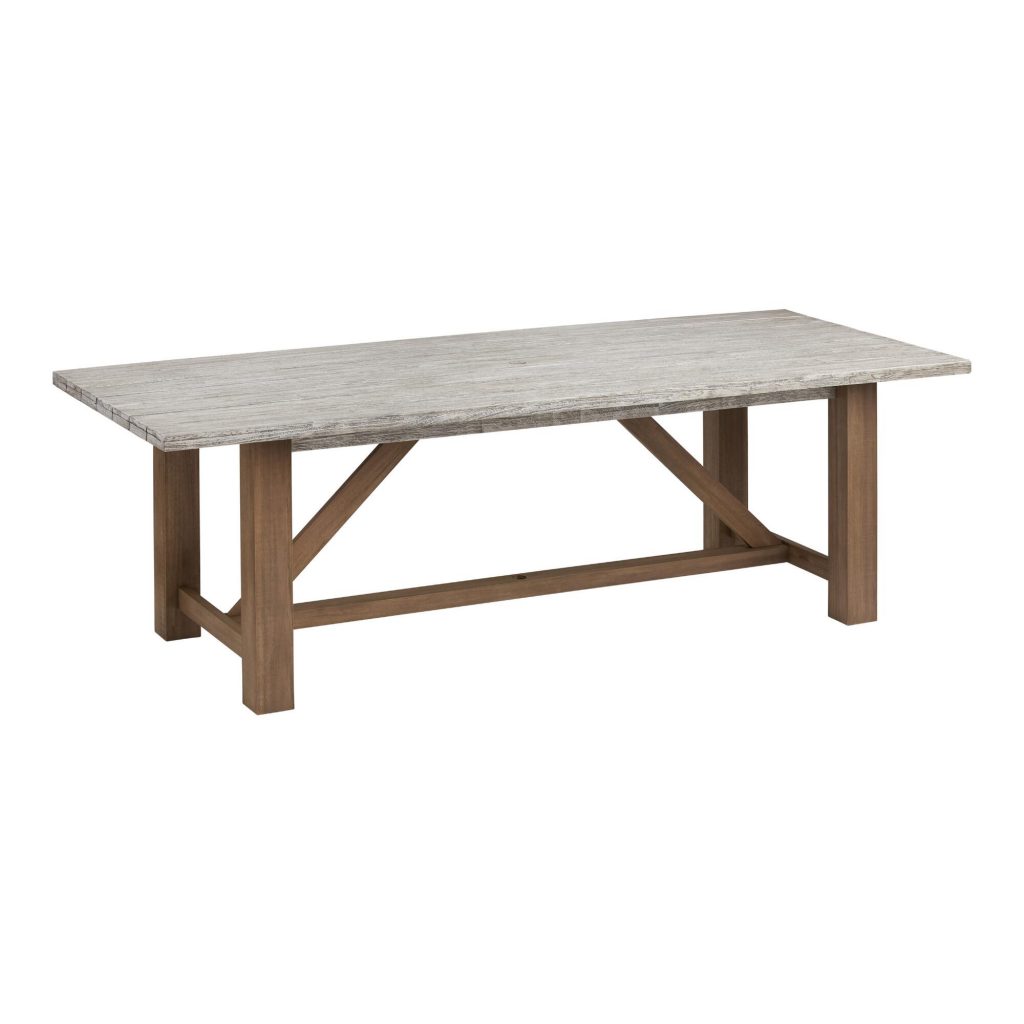 two tone outdoor table