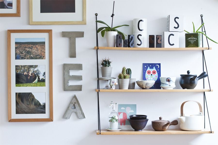 DIY Concrete Letters by Look What I Made