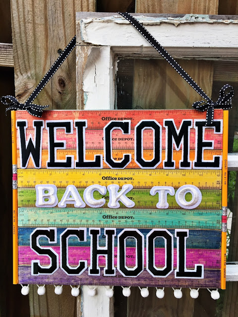welcome back to school sign 
