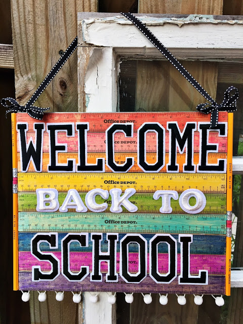 welcome back to school sign