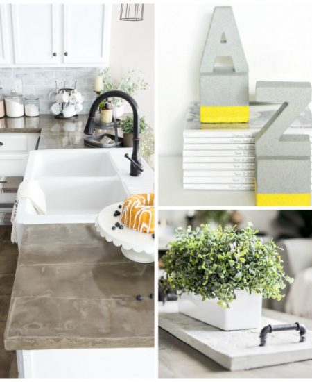 These DIY concrete decor ideas are perfect for your home! Make one or more today!