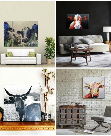 Want a cow painting on canvas? See our affordable options for adding one to your home!