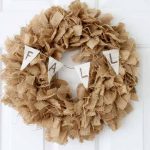 Make a fall burlap wreath with this simple technique!