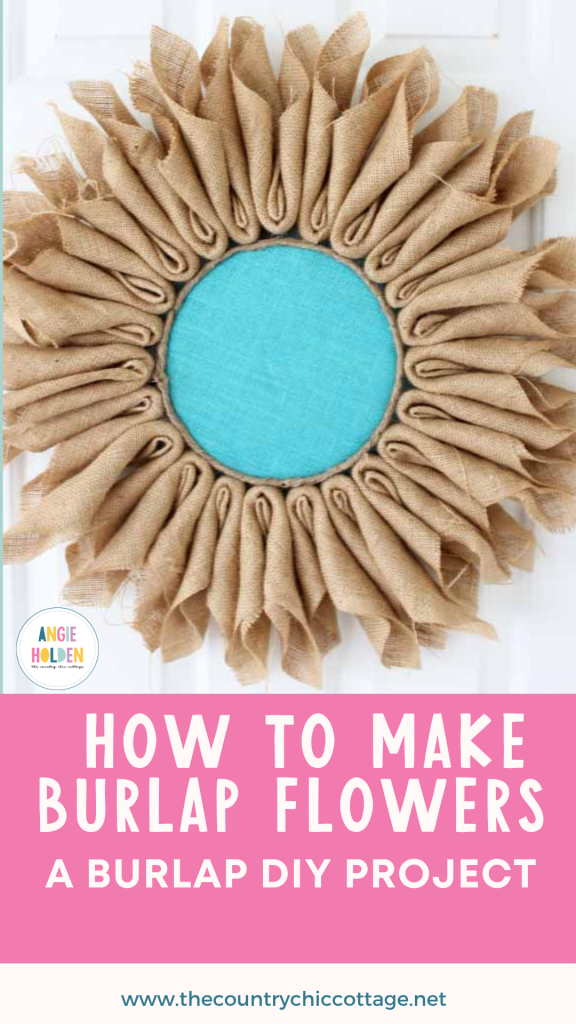 how to make burlap flowers