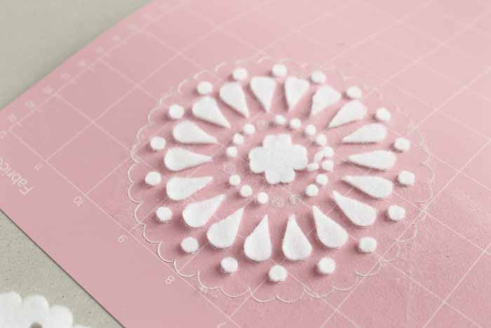The Cricut Maker is capable of much more intricate cuts on fabrics like felt than the Explore