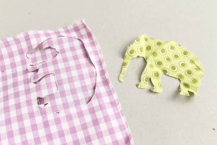 The Cricut Maker cut much more intricate, accurate cuts on this elephant shaped fabric than the Explore Air 2