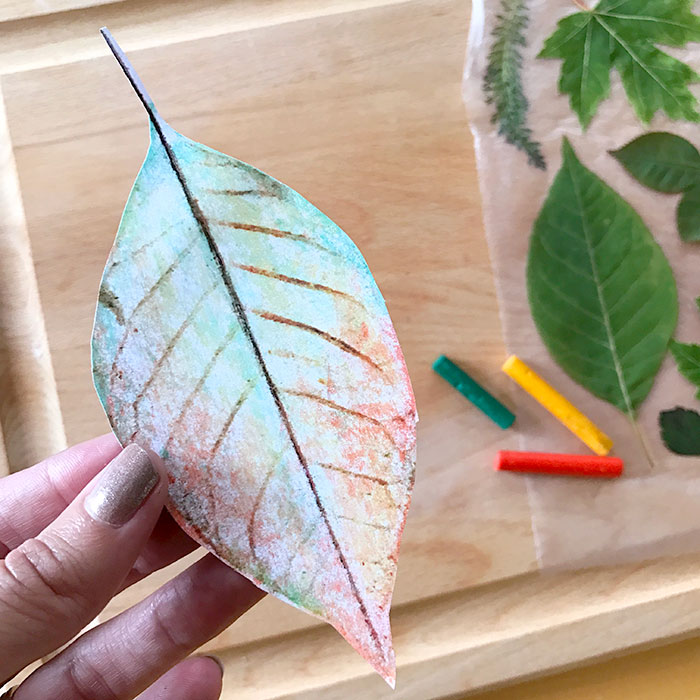 Cut out the leaf art you want to use