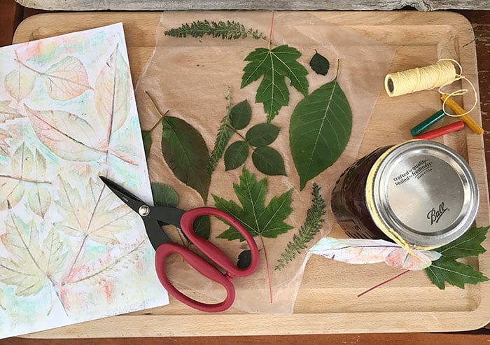 DIY Leaf Gift Tag supplies you need