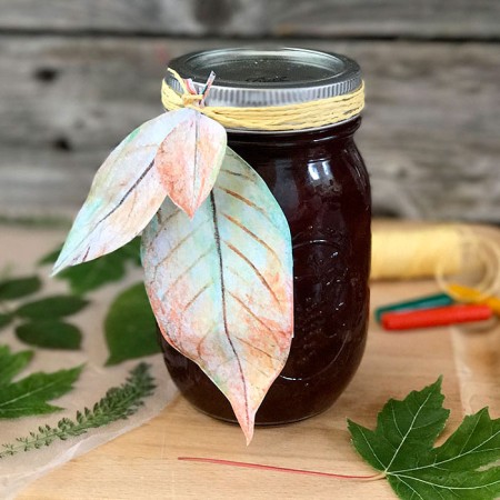 DIY Fall Leaf Gift Tags