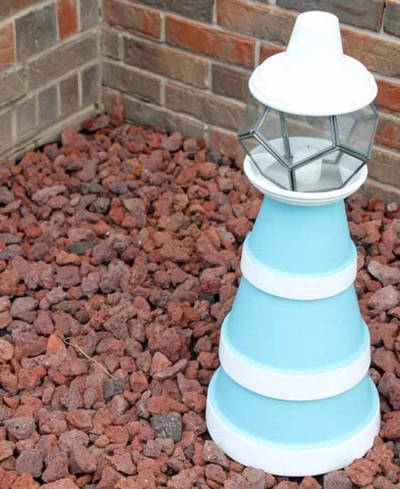 One flower pot lighthouse