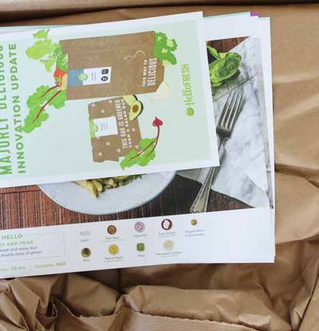 leaflets from meal delivery companies