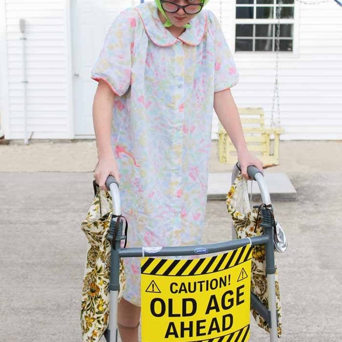 Old Lady Halloween Costume for Halloween The Country Chic Cottage