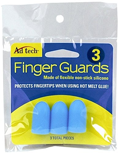 These silicone finger guards are the perfect tool to help prevent hot glue burns