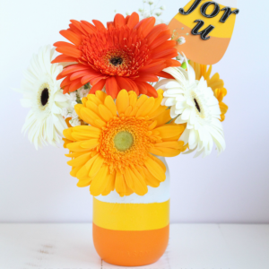 Candy Corn Mason Jar Bouquet by Yesterday on Tuesday