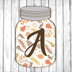 Complete Farmhouse Fall Mason Jar Banner Free Printable by The Cottage Market