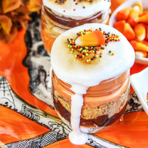 Halloween S’mores Trifle in Mason Jars by The Cottage Market