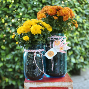 Happy Fall Mason Jar Gift and Tags by Yesterday on Tuesday