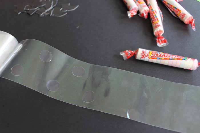 using glue dots for halloween project