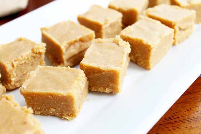 Pumpkin Fudge cut into squares