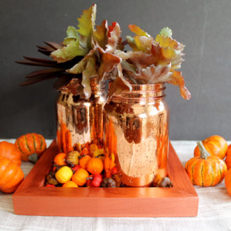 Table centerpieces for home - perfect for fall! Grab your mason jars and make this one today!